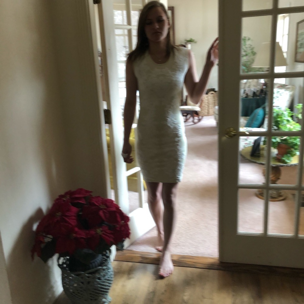 BCBG Ivory Lace Mini Dress